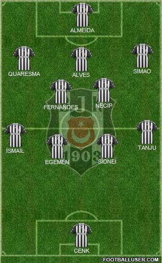 Besiktas JK Formation 2011