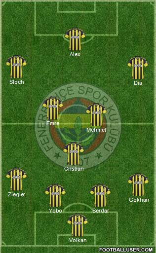 Fenerbahçe SK Formation 2011