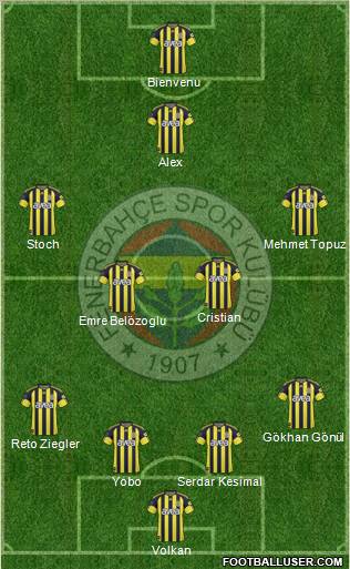 Fenerbahçe SK Formation 2011