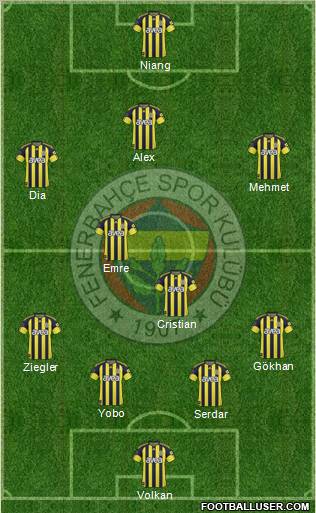Fenerbahçe SK Formation 2011