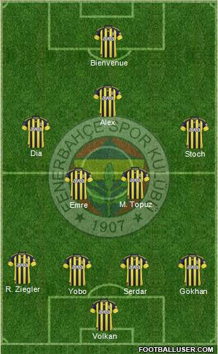 Fenerbahçe SK Formation 2011