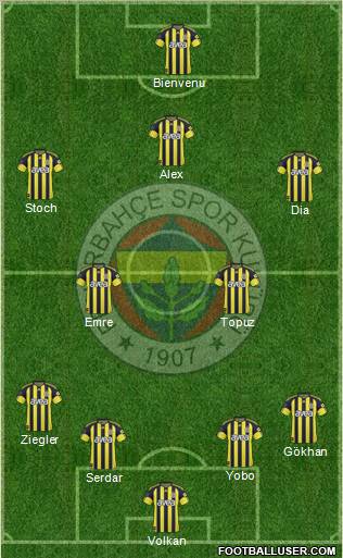 Fenerbahçe SK Formation 2011