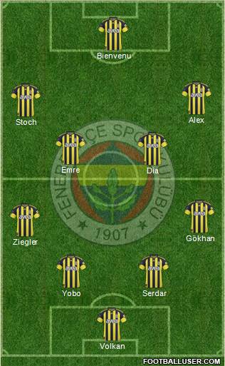 Fenerbahçe SK Formation 2011