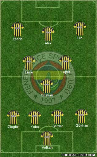 Fenerbahçe SK Formation 2011