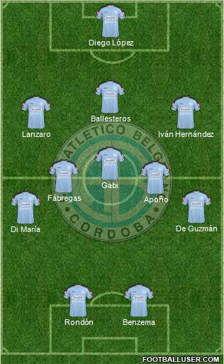 Belgrano de Córdoba football formation