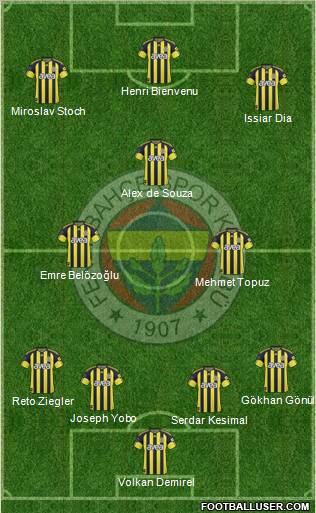 Fenerbahçe SK Formation 2011