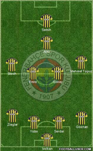 Fenerbahçe SK Formation 2011
