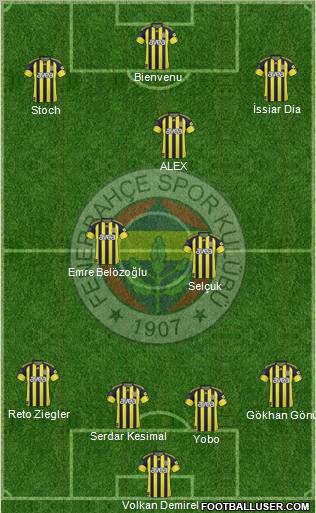 Fenerbahçe SK Formation 2011
