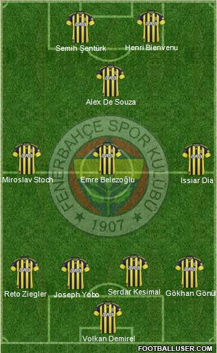 Fenerbahçe SK Formation 2011