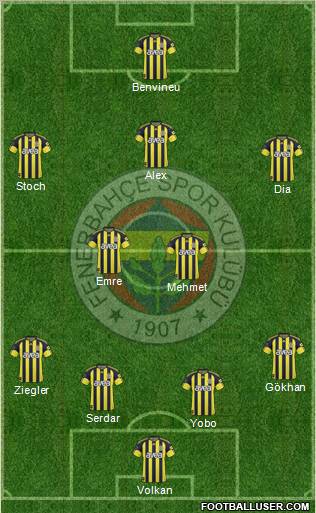 Fenerbahçe SK Formation 2011
