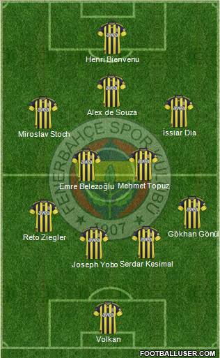Fenerbahçe SK Formation 2011