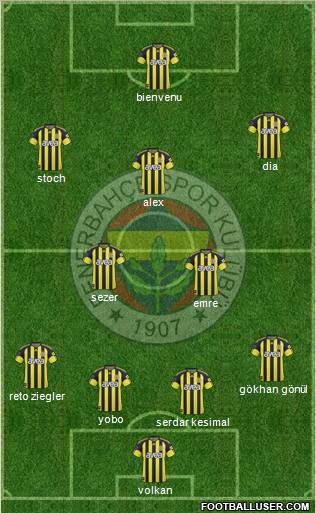 Fenerbahçe SK Formation 2011