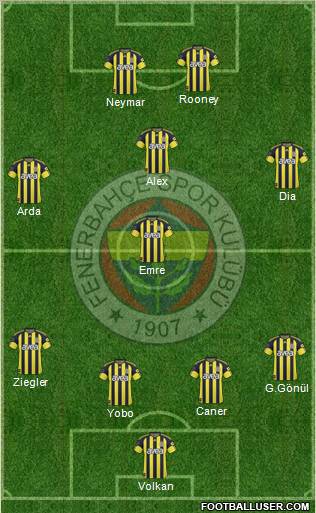 Fenerbahçe SK Formation 2011