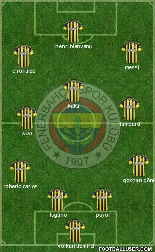 Fenerbahçe SK Formation 2011