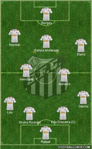 Santos FC Formation 2011