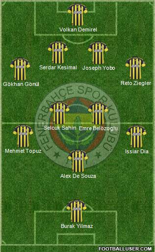 Fenerbahçe SK Formation 2011