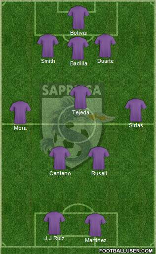 CD Saprissa football formation