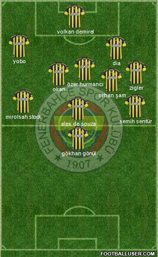 Fenerbahçe SK Formation 2011