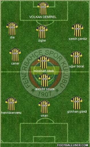 Fenerbahçe SK Formation 2011