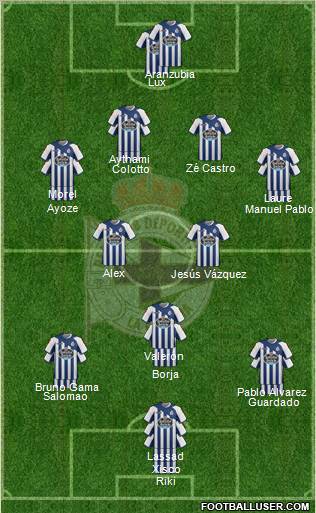 R.C. Deportivo de La Coruña S.A.D. Formation 2011