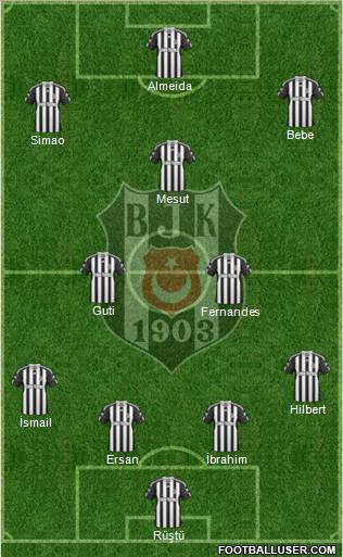 Besiktas JK Formation 2011