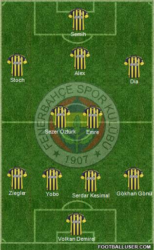 Fenerbahçe SK Formation 2011