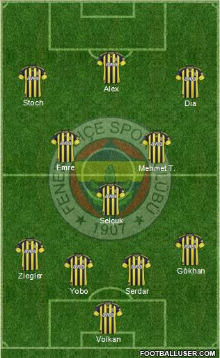 Fenerbahçe SK Formation 2011