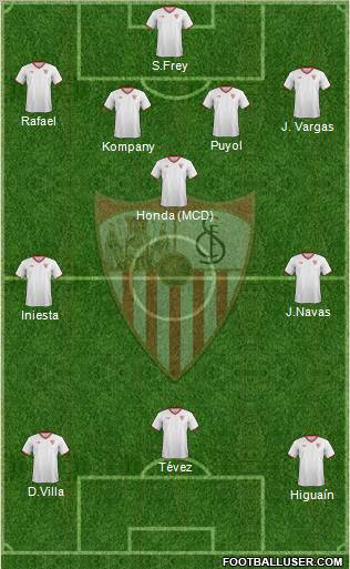 Sevilla F.C., S.A.D. Formation 2011