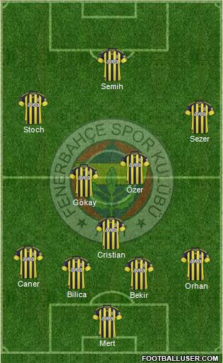 Fenerbahçe SK Formation 2011