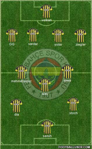 Fenerbahçe SK Formation 2011