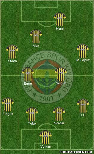 Fenerbahçe SK Formation 2011