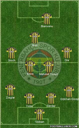 Fenerbahçe SK Formation 2011