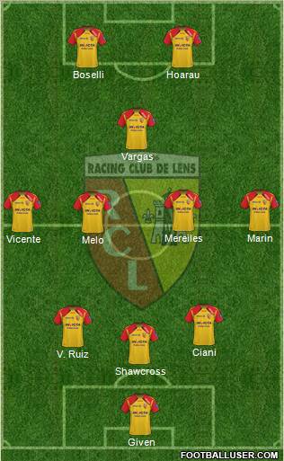 Racing Club de Lens Formation 2011