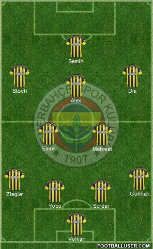 Fenerbahçe SK Formation 2011