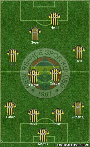 Fenerbahçe SK Formation 2011