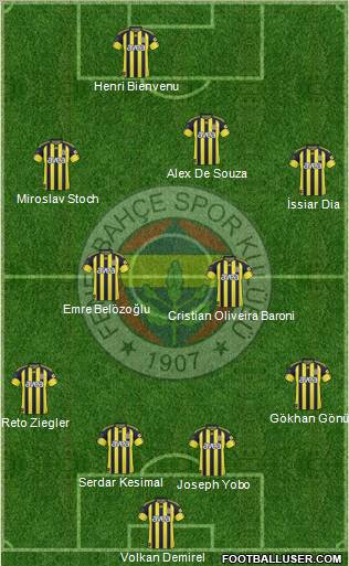 Fenerbahçe SK Formation 2011