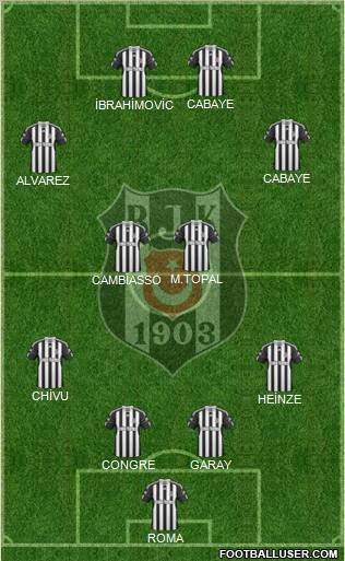 Besiktas JK Formation 2011