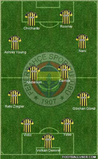Fenerbahçe SK Formation 2011