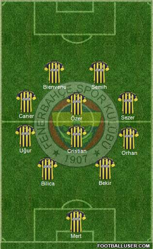 Fenerbahçe SK Formation 2011