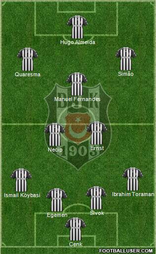 Besiktas JK Formation 2011