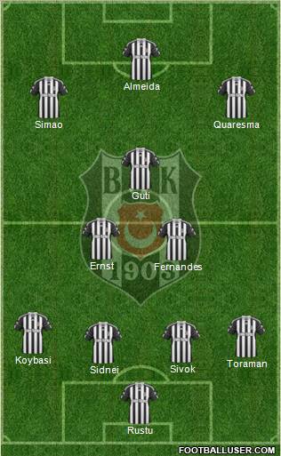 Besiktas JK Formation 2011