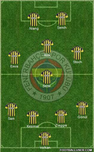 Fenerbahçe SK Formation 2011