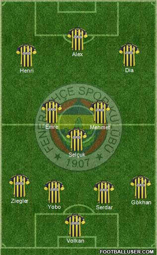 Fenerbahçe SK Formation 2011