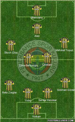 Fenerbahçe SK Formation 2011