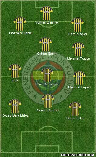Fenerbahçe SK Formation 2011