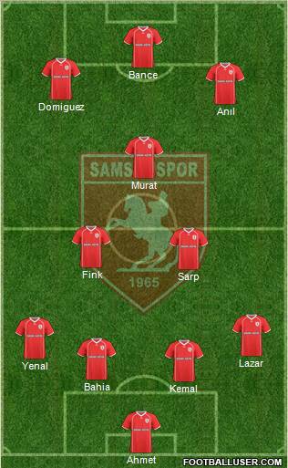 Samsunspor Formation 2011