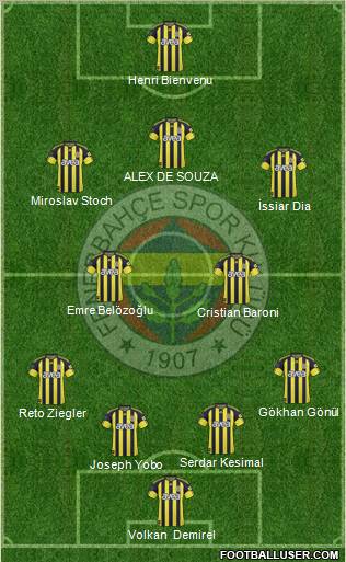 Fenerbahçe SK Formation 2011