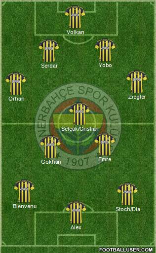Fenerbahçe SK Formation 2011