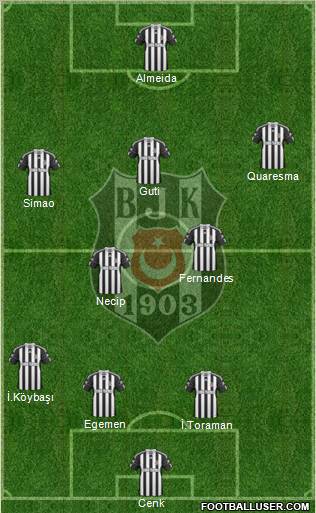Besiktas JK Formation 2011