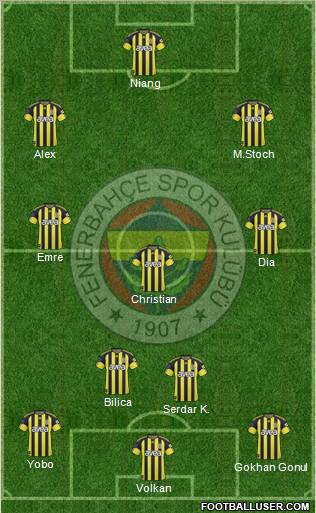 Fenerbahçe SK Formation 2011
